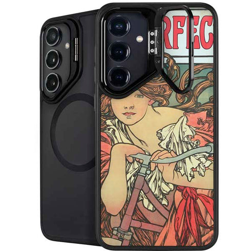 Alphonse Mucha Cycles Perfecta Galaxy S25 Kickstand Case