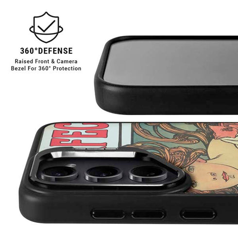 Alphonse Mucha Cycles Perfecta Galaxy S25 Kickstand Case