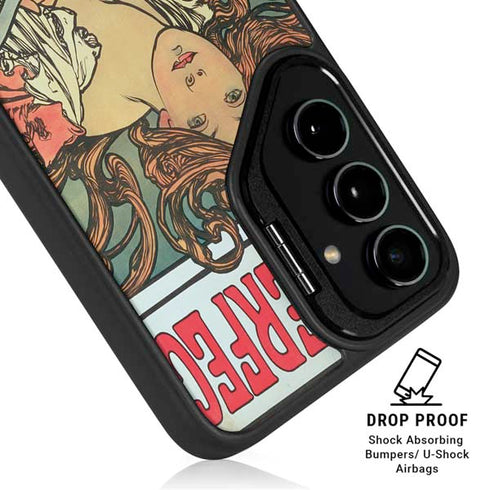 Alphonse Mucha Cycles Perfecta Galaxy S25 Kickstand Case