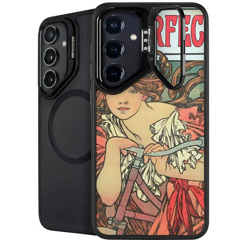 Alphonse Mucha Cycles Perfecta Galaxy S25 Plus Kickstand Case