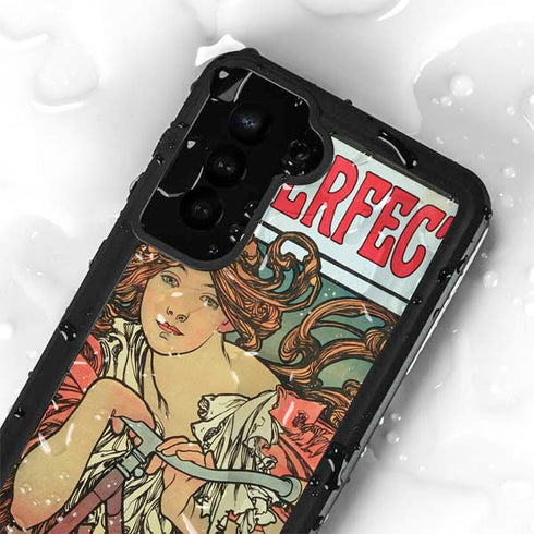 Alphonse Mucha Cycles Perfecta Galaxy S24 Plus Waterproof Case