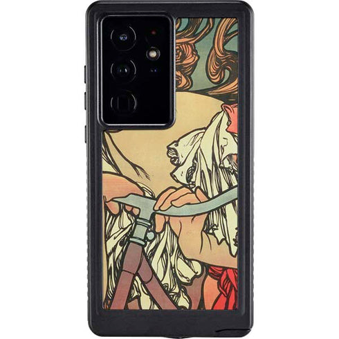 Alphonse Mucha Cycles Perfecta Galaxy S24 Ultra Waterproof Case