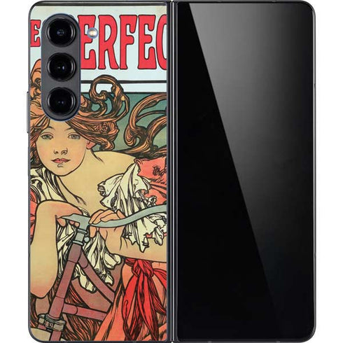 Alphonse Mucha Cycles Perfecta Galaxy Z Fold5 5G Skin