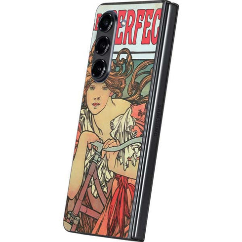 Alphonse Mucha Cycles Perfecta Galaxy Z Fold5 5G Skin