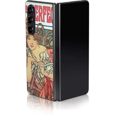 Alphonse Mucha Cycles Perfecta Galaxy Z Fold5 5G Skin