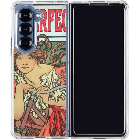 Alphonse Mucha Cycles Perfecta Galaxy Z Fold6 Clear Case