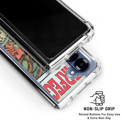 Alphonse Mucha Cycles Perfecta Galaxy Z Fold6 Clear Case