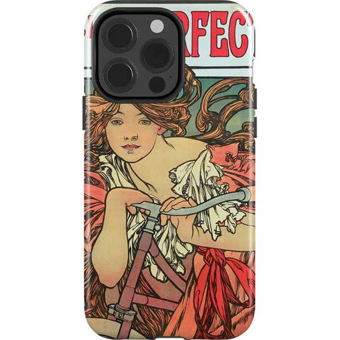 Alphonse Mucha Cycles Perfecta iPhone 15 Pro Impact Case