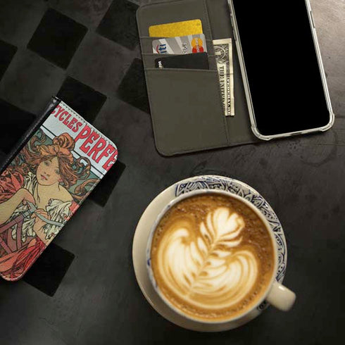 Alphonse Mucha Cycles Perfecta iPhone 15 Pro Max Folio Case