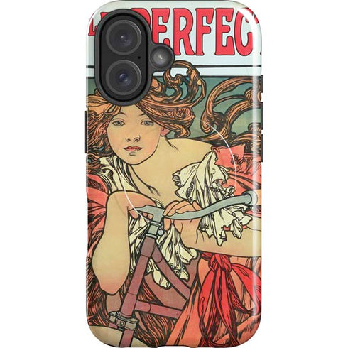 Alphonse Mucha Cycles Perfecta iPhone 16 Magsafe Impact Case