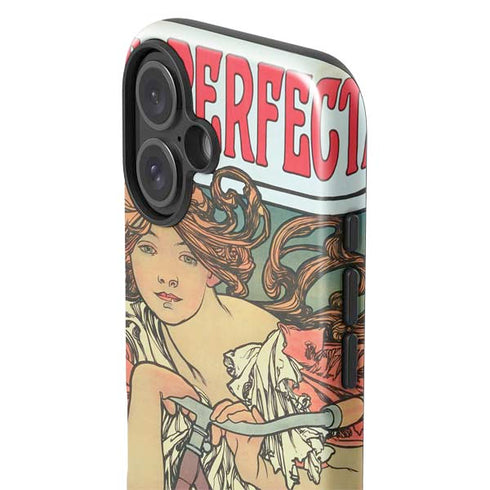 Alphonse Mucha Cycles Perfecta iPhone 16 Plus Impact Case