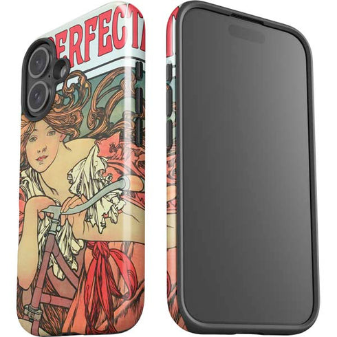 Alphonse Mucha Cycles Perfecta iPhone 16 Plus Impact Case