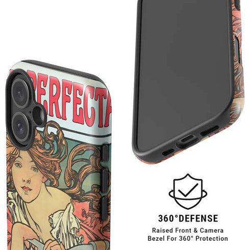 Alphonse Mucha Cycles Perfecta iPhone 16 Plus Magsafe Impact Case