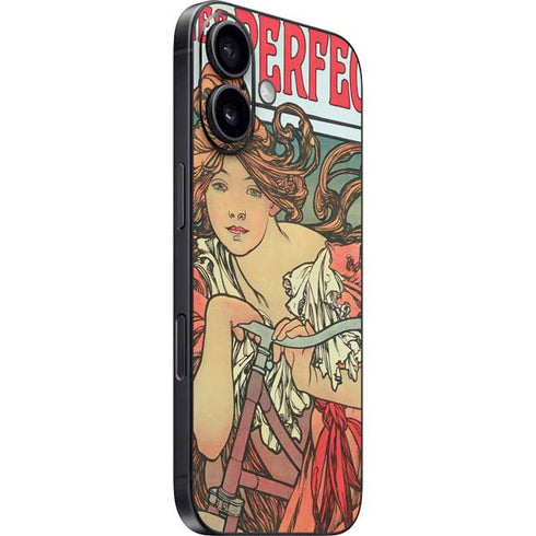 Alphonse Mucha Cycles Perfecta iPhone 16 Plus Skin