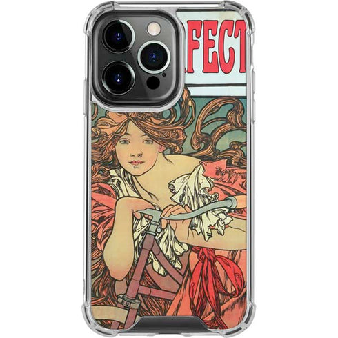 Alphonse Mucha Cycles Perfecta iPhone 16 Pro Clear Case