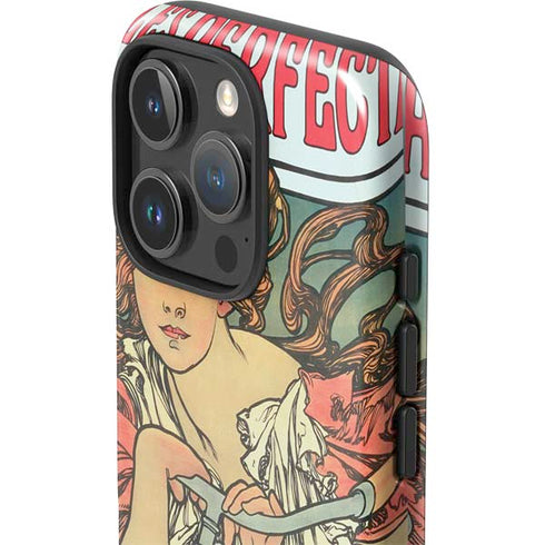 Alphonse Mucha Cycles Perfecta iPhone 16 Pro Impact Case