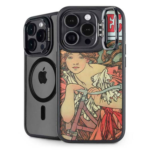 Alphonse Mucha Cycles Perfecta iPhone 16 Pro Kickstand Case