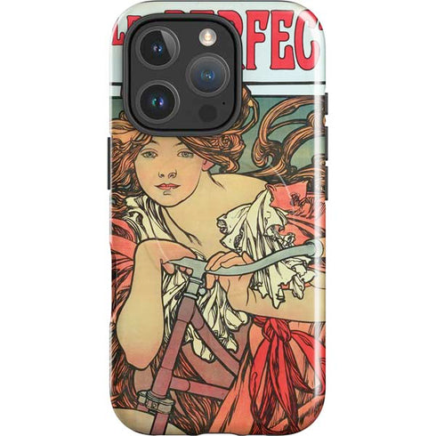 Alphonse Mucha Cycles Perfecta iPhone 16 Pro Magsafe Impact Case