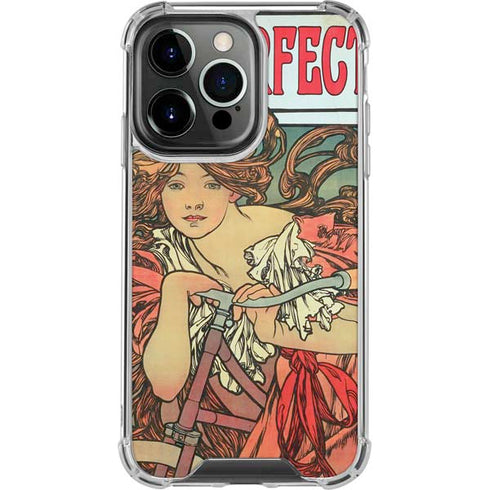Alphonse Mucha Cycles Perfecta iPhone 16 Pro Max Clear Case