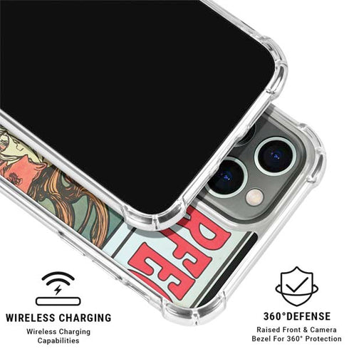 Alphonse Mucha Cycles Perfecta iPhone 16 Pro Max Clear Case