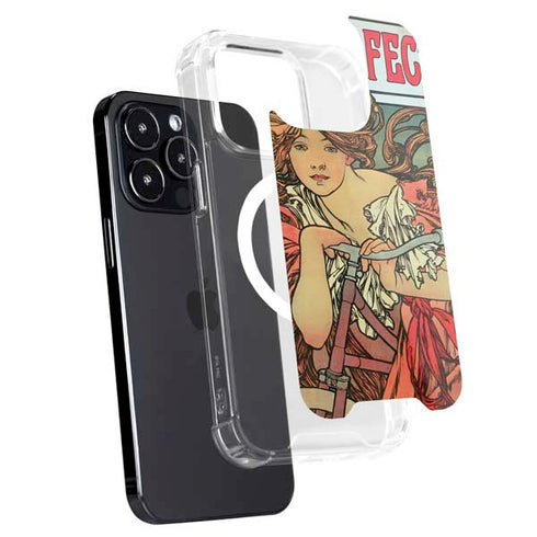 Alphonse Mucha Cycles Perfecta iPhone 16 Pro Max MagSafe Case