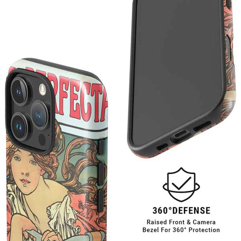 Alphonse Mucha Cycles Perfecta iPhone 16 Pro Max Magsafe Impact Case