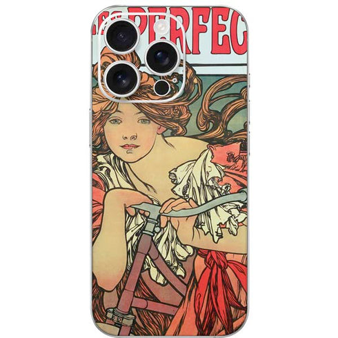 Alphonse Mucha Cycles Perfecta iPhone 16 Pro Skin