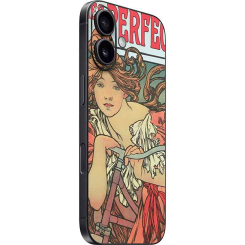 Alphonse Mucha Cycles Perfecta iPhone 16 Skin