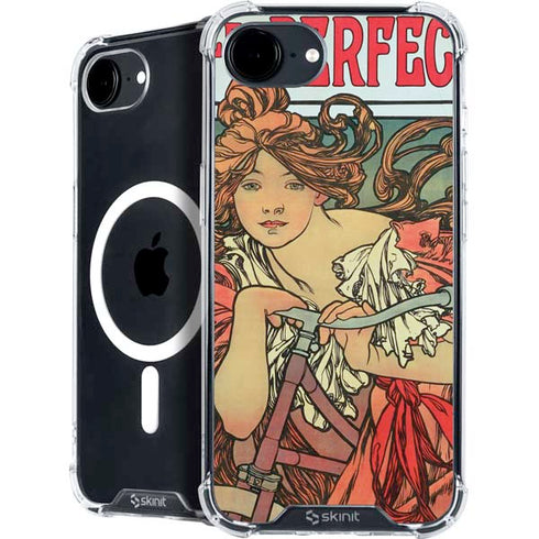 Alphonse Mucha Cycles Perfecta iPhone 16e MagSafe Case