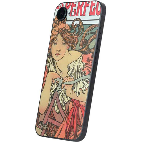 Alphonse Mucha Cycles Perfecta iPhone 16e Skin