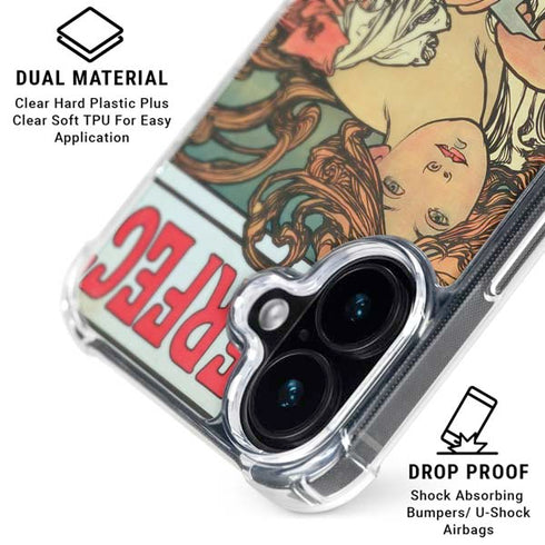 Alphonse Mucha Cycles Perfecta iPhone 17 Clear Case