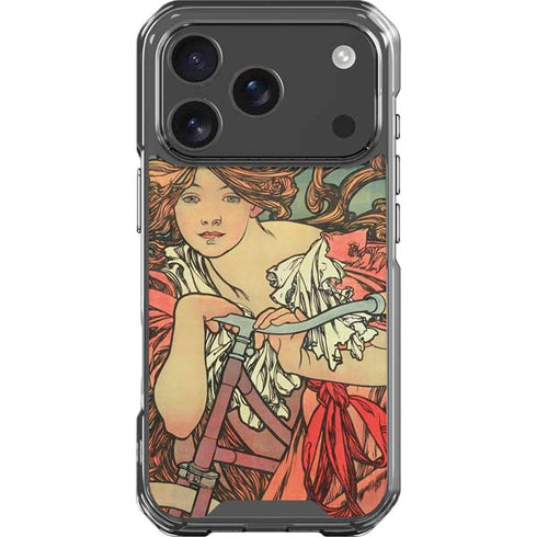 Alphonse Mucha Cycles Perfecta iPhone 18 Pro Clear Case