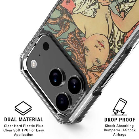 Alphonse Mucha Cycles Perfecta iPhone 18 Pro Clear Case