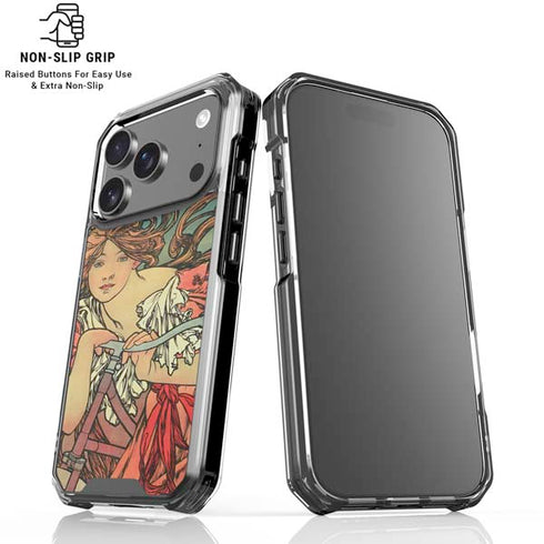 Alphonse Mucha Cycles Perfecta iPhone 18 Pro Clear Case