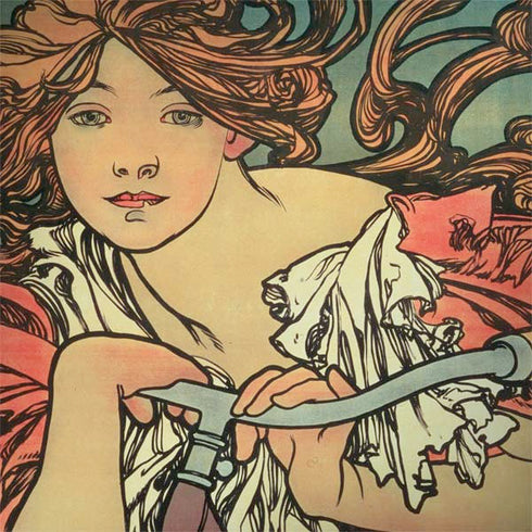 Alphonse Mucha Cycles Perfecta MacBook Skins