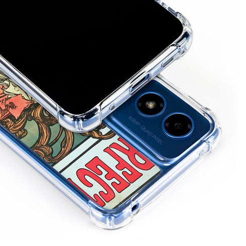 Alphonse Mucha Cycles Perfecta Moto G 5G (2024) Clear Case