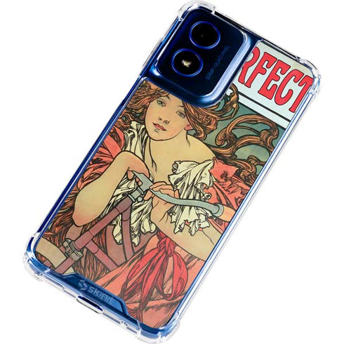Alphonse Mucha Cycles Perfecta Moto G Play 4G (2024) Clear Case