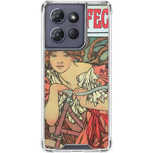 Alphonse Mucha Cycles Perfecta Moto G Play 5G (2025) Clear Case