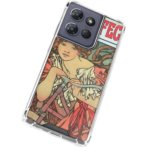 Alphonse Mucha Cycles Perfecta Moto G Stylus 5G (2025) Clear Case