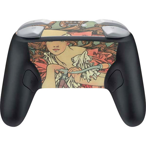 Alphonse Mucha Cycles Perfecta Nintendo Switch 2 (2025) Pro Controller Skin