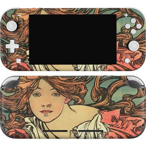 Alphonse Mucha Cycles Perfecta Nintendo Switch Lite Skin
