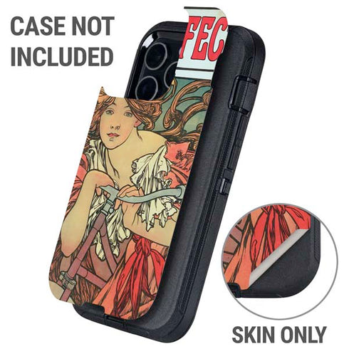Alphonse Mucha Cycles Perfecta Otterbox Defender iPhone Skin
