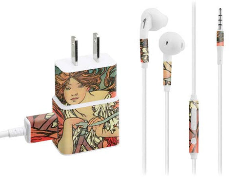 Alphonse Mucha Cycles Perfecta Phone Charger Skin