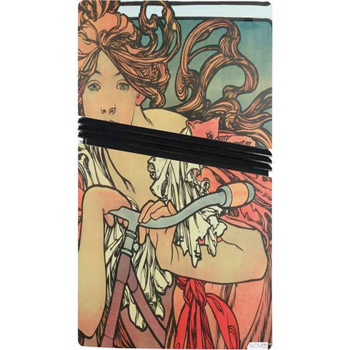 Alphonse Mucha Cycles Perfecta PS5 Pro Console Skin