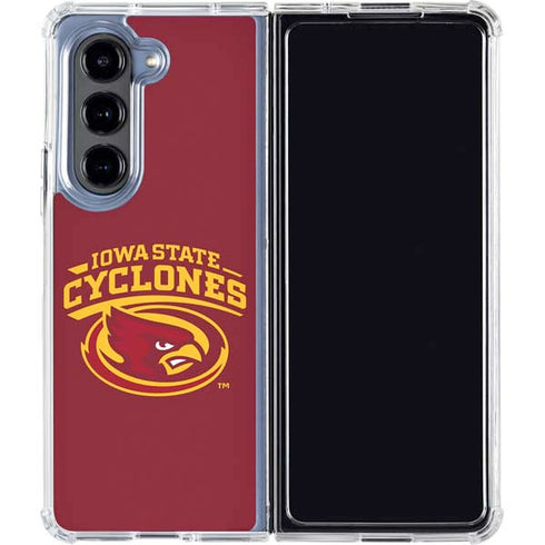 Iowa State University Cyclones Galaxy Z Fold5 5G Clear Case