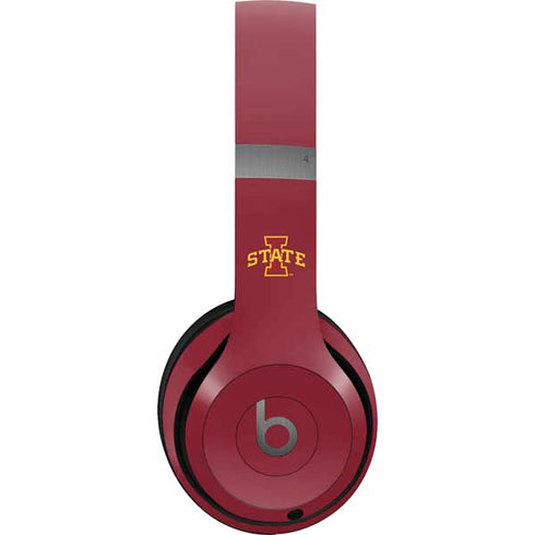 Iowa State University Collegiate Text Beats Solo 4 Wireless Headphones Skin