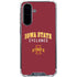 Iowa State University Collegiate Text Galaxy A36 5G Clear Case