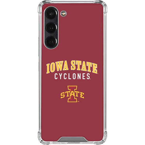 Iowa State University Collegiate Text Galaxy S24 FE Clear Case