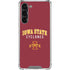 Iowa State University Collegiate Text Galaxy S24 FE Clear Case
