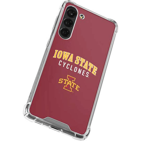 Iowa State University Collegiate Text Galaxy S24 FE Clear Case